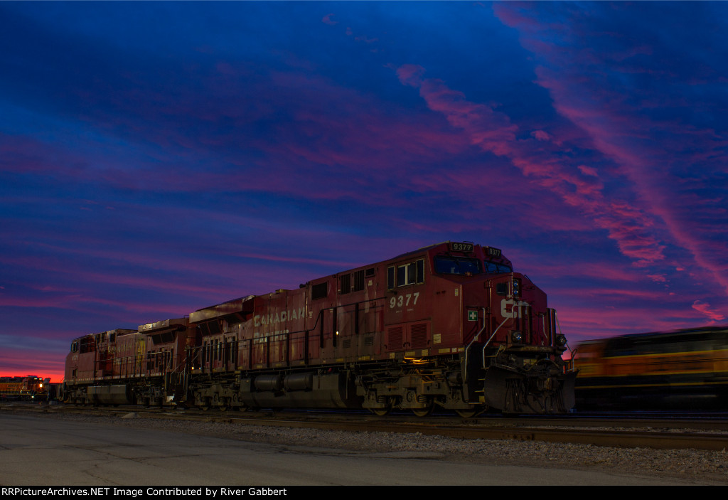 Groundhogs Day Sunset at BNSF Murray Yard